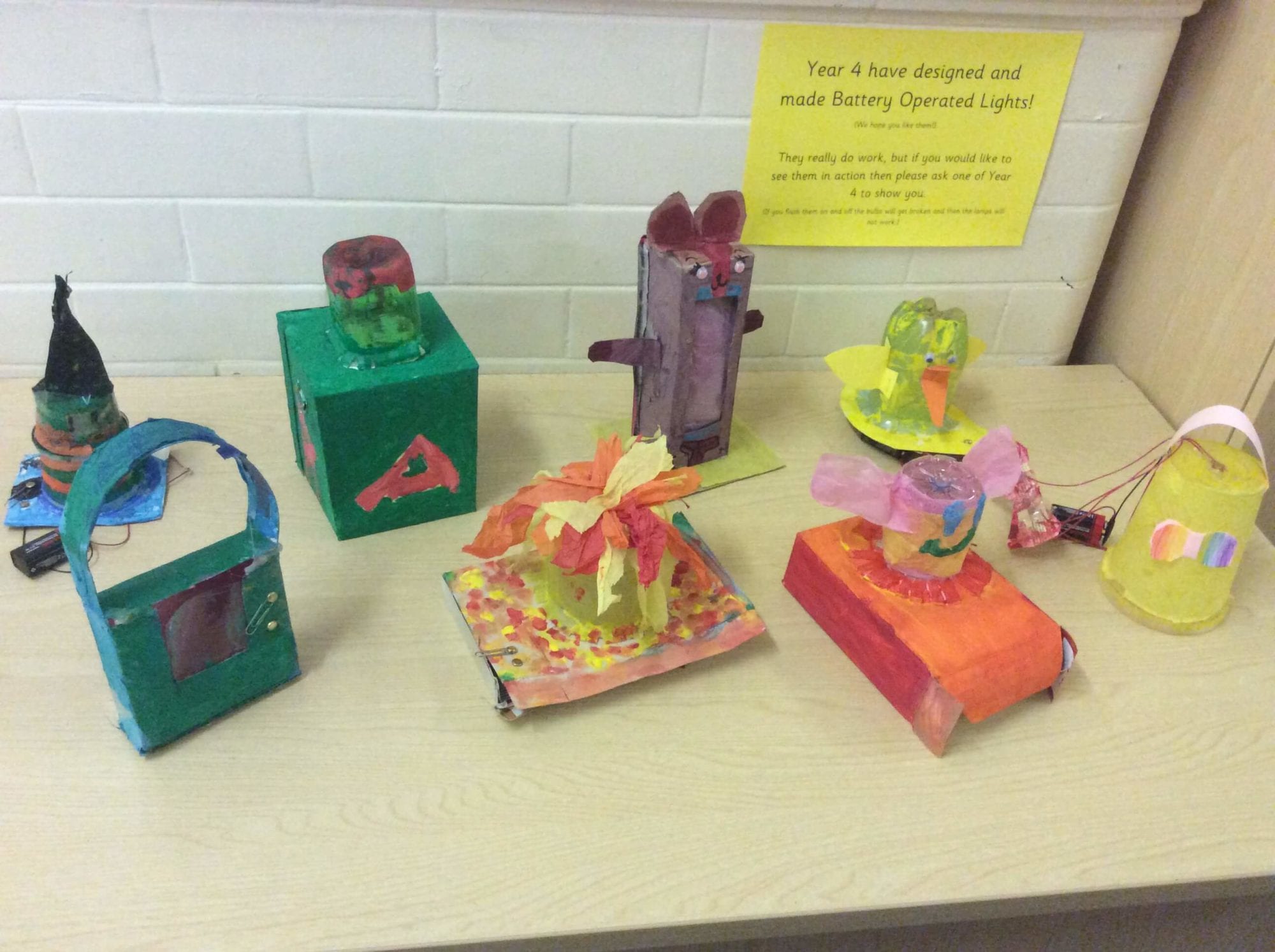 DT in Action Battery Operated Lamps Tiverton Academy