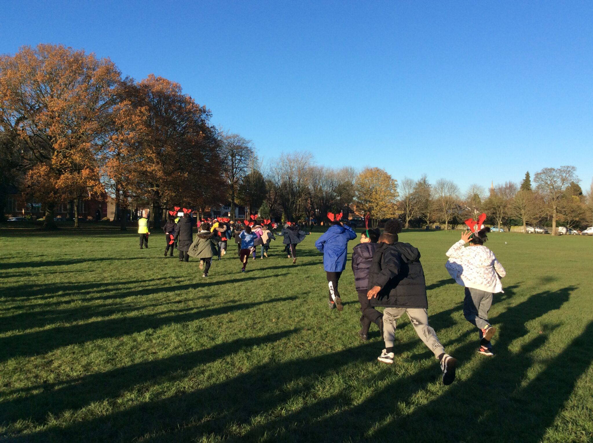 Rudolph run Birmingham Hospice Tiverton Academy